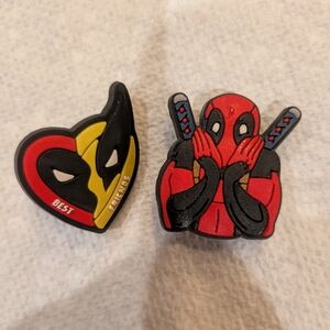 Jibbitz Deadpool And Wolverine Superhero Croc Charms